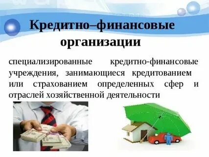 Организация деятельности финансовых и кредитных институтов