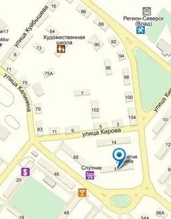 Карта северска
