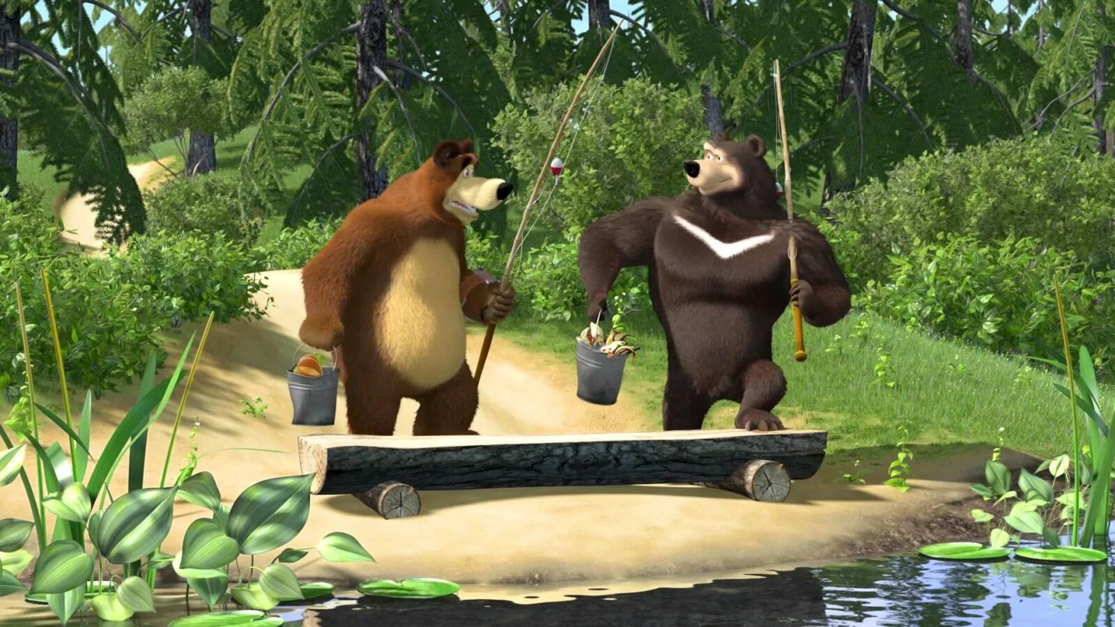 Маша и медведь. Ловись, рыбка. Маша и медведь 2009. Маша и медведь Гималайский медведь. Маша и медведь крик медведя