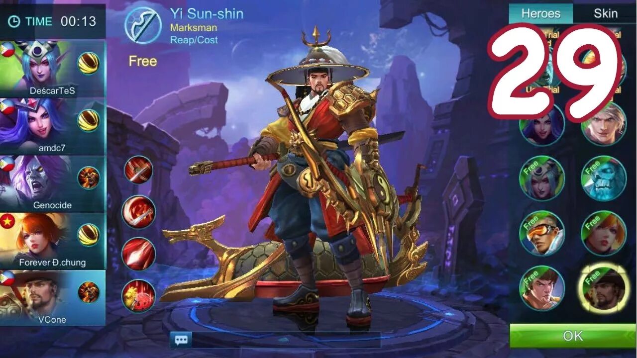 Mobile legends bang bang game. Модель линга мобайл. Mobile legend ios. Yi sun-shin мобайл ледженс. Mobile legends геймплей.