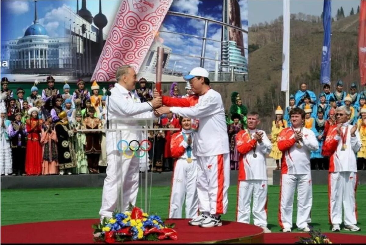 Марка с оленем. Казахстан в 2008 году. Кыз куу. Назарбаев гольф. Байтерек на монете.