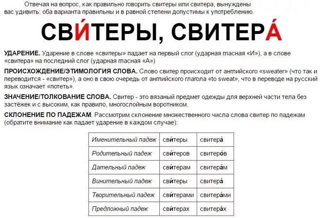 Что обозначает слово свитер. Свитер множественное число. Свитер множественное число ударение. Множественное число слова свитер. Свитер во множественном числе как правильно.