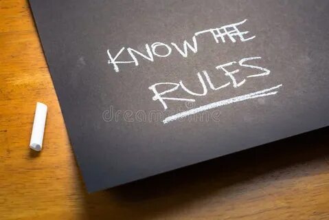 But the rules