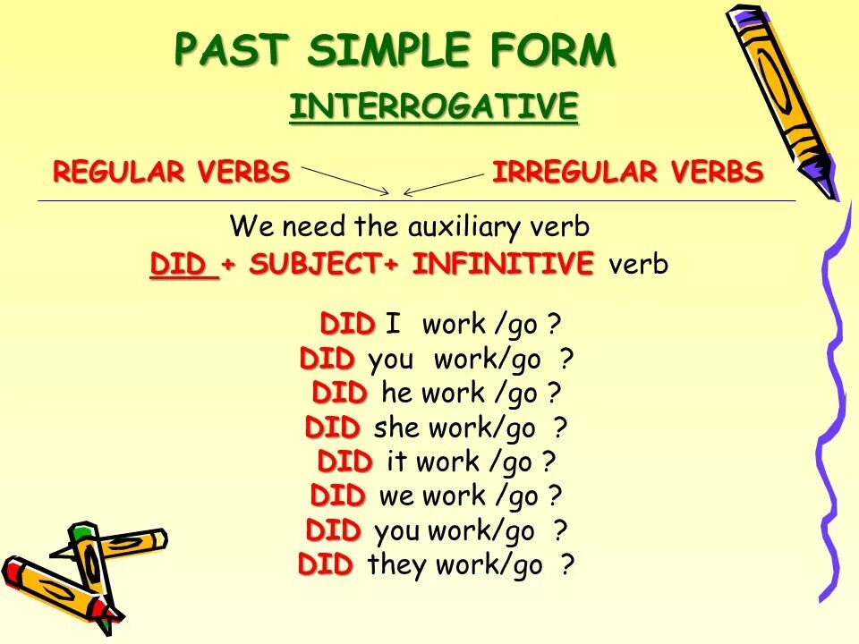Past simple form of these verbs. Past simple. simple past negative and interrogative form. паст симпл регуляр вербс. паст симпл regular and irregular verbs.