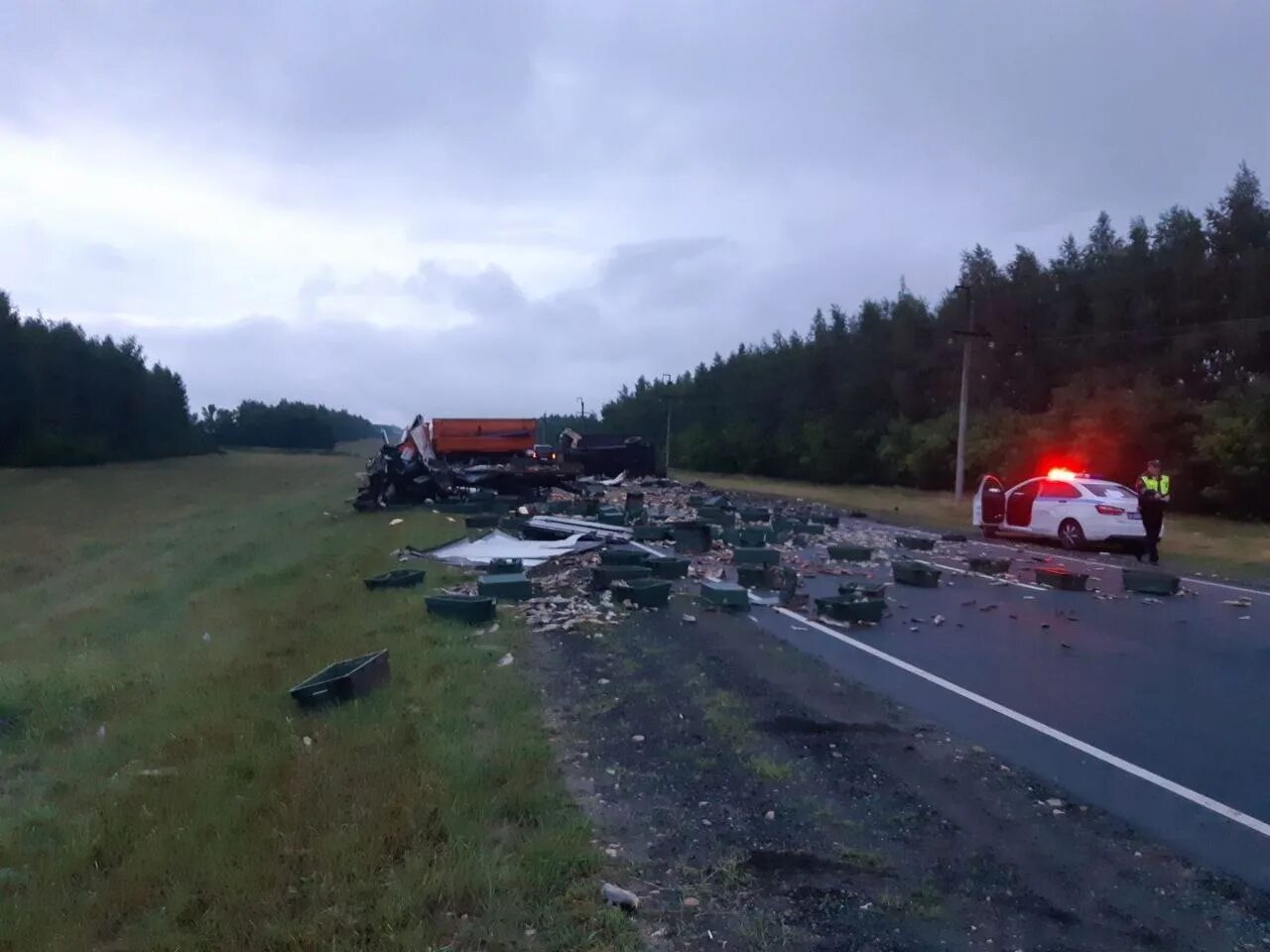 Авария на Петровской трассе Саратовская область.