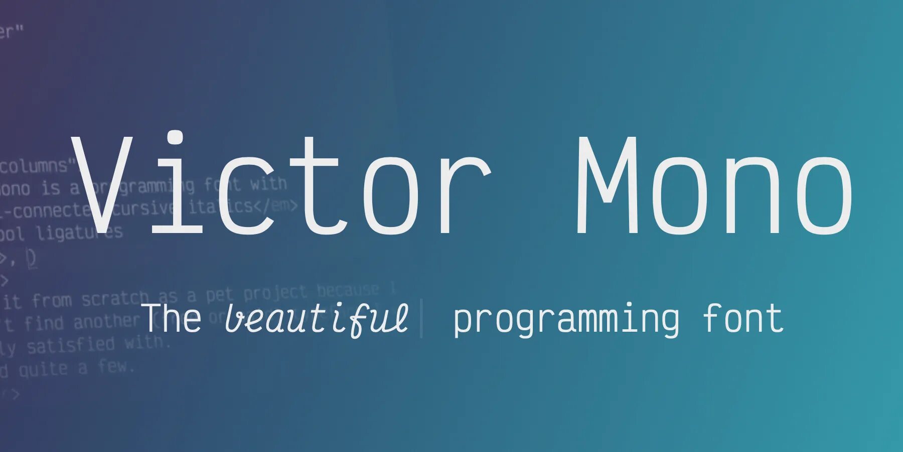 Programming font