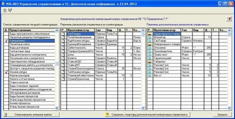 Справочник организации 1 с