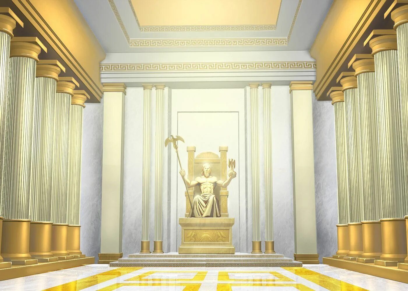 Гератон. Зевс статуя древняя Греция. Олимп Греция дворец. Колонны Греция Олимп. Олимп Тронный зал.