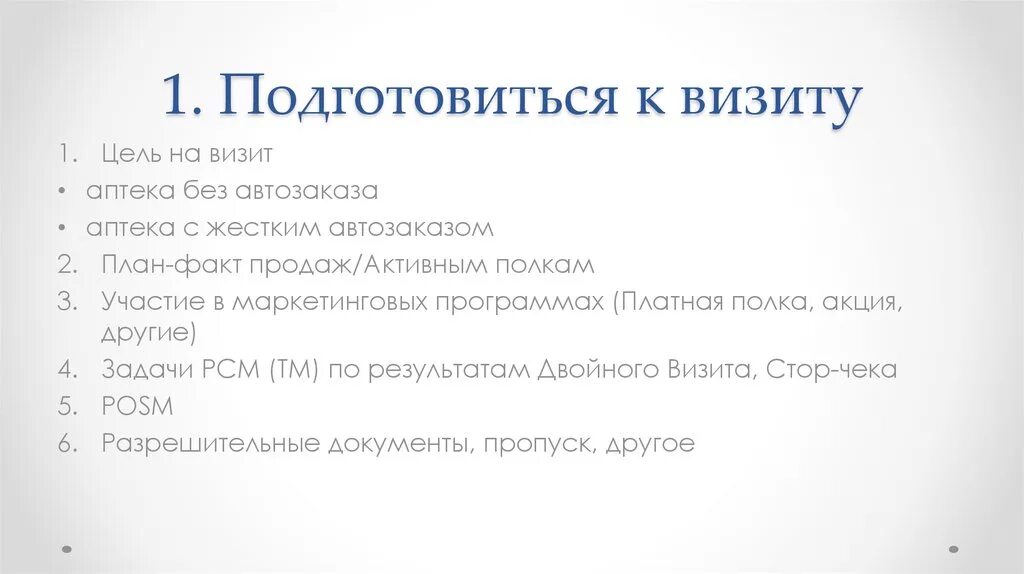 Модуль визиты