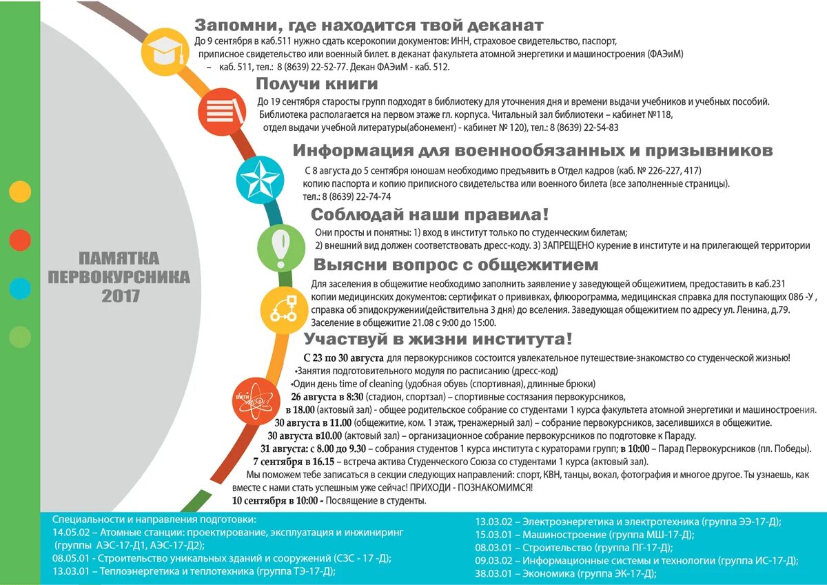 Информация необходимая студентам. Памятка первокурснику вуза. Полезная информация для студентов. Советы студентам первокурсникам. Памятки для студентов первого курса.