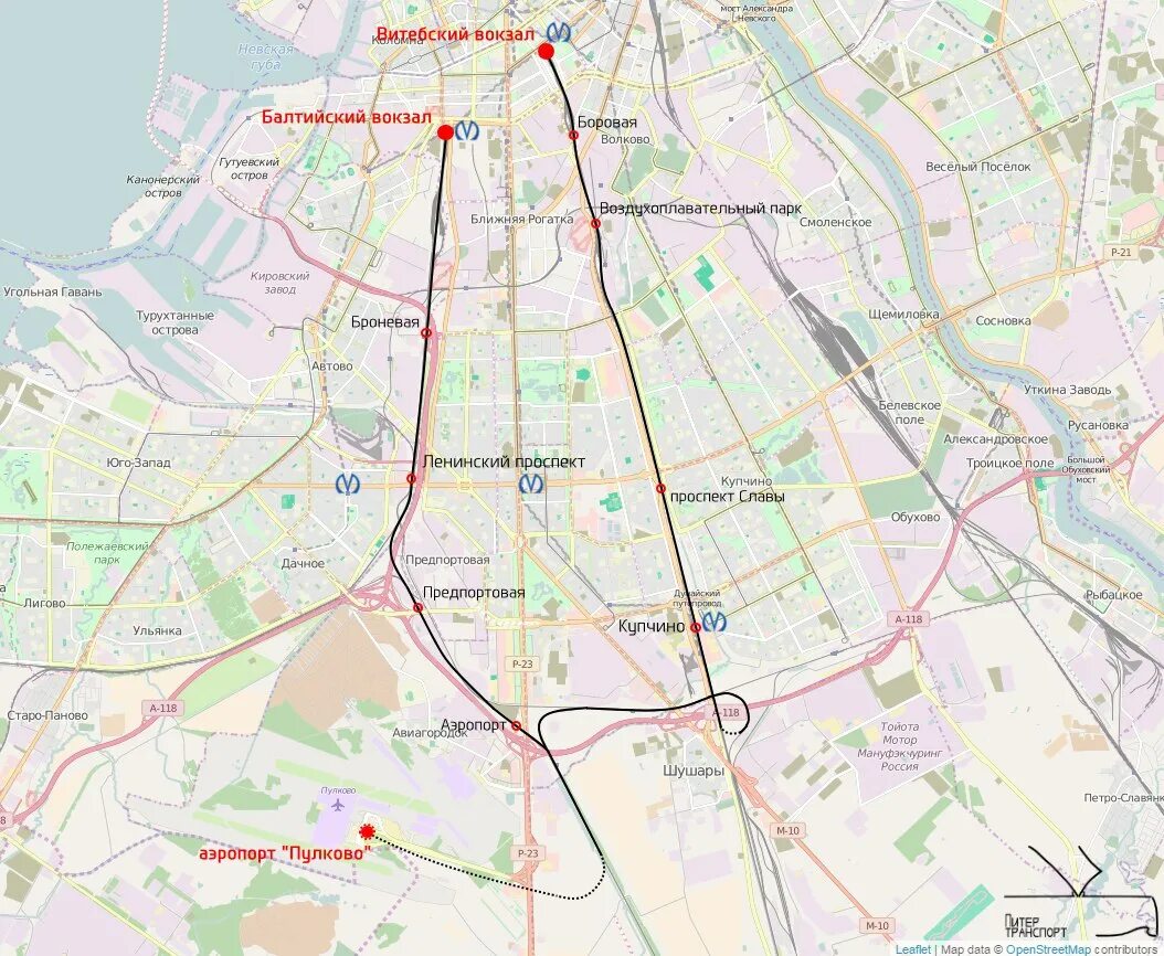 Сколько от московской до пулково. Аэропорт Пулково на карте Санкт-Петербурга. Скоростной трамвай Шушары Купчино. Аэроэкспресс Пулково Витебский вокзал. Скоростной трамвай Купчино Пулково.