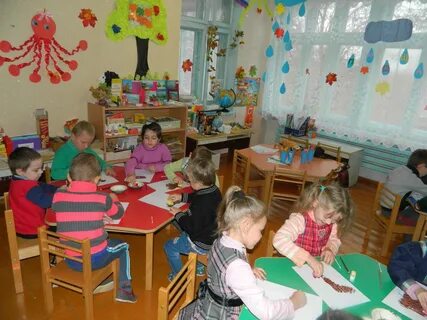 Организация занятий в группах детского сада