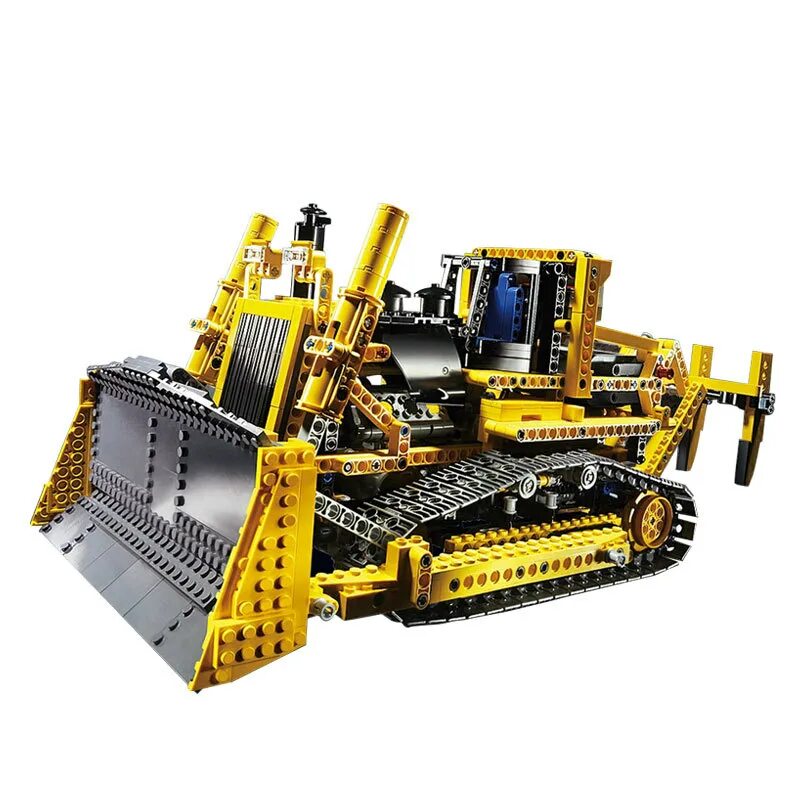 Technic бульдозер. Конструктор lepin Technics 20008 бульдозер с электроприводом.