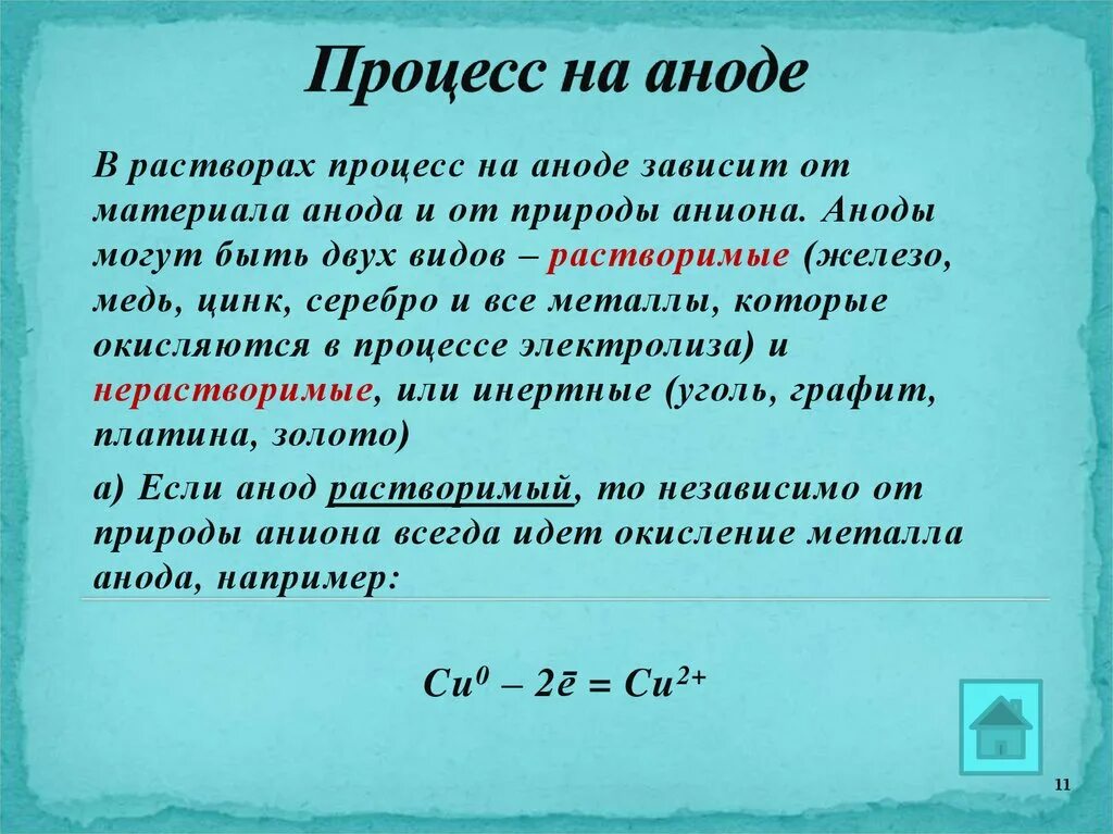 Какой процесс на аноде. Процессы на аноде. на аноде протекает процесс. процесс на аноде зависит от. процесс на аноде зависит от материала.