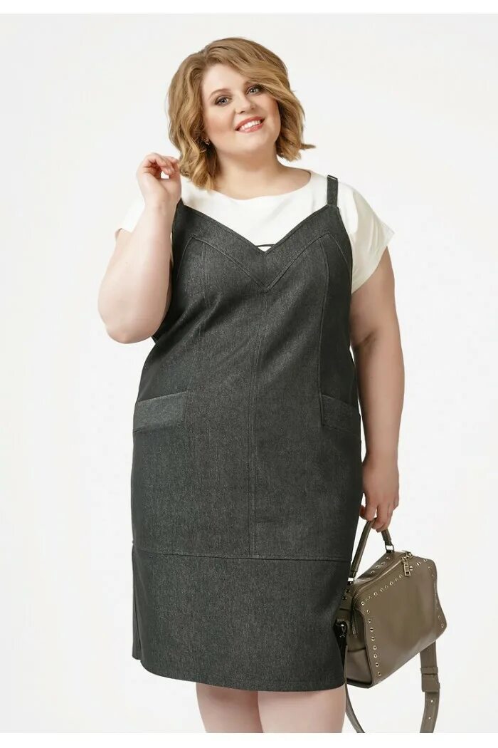 Фасон сарафана для полных. Зимние сарафаны для полных. Модели сарафанов для полных. Сарафаны для офиса. Теплый сарафан для полных.