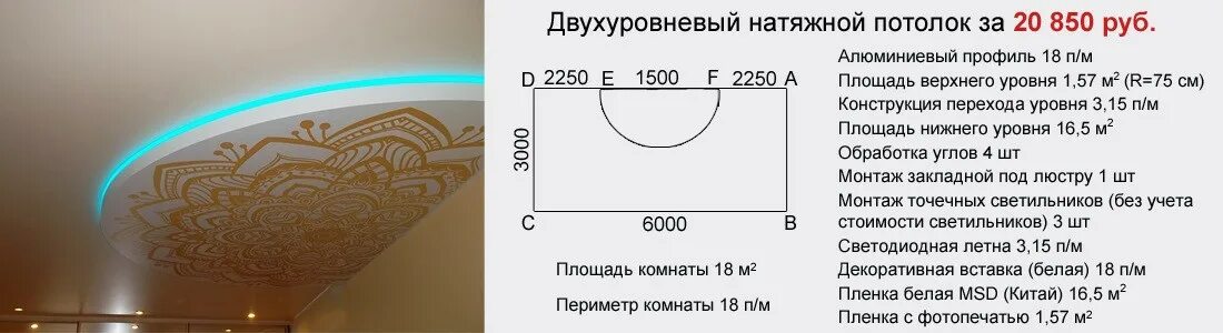 Ширина полотен потолка. Натяжной потолок 1 метр кв. Натяжной потолок шириной 6 метров. Пример расчета стоимости натяжного потолка.