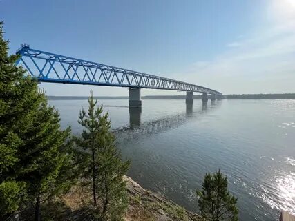 Высокогорский мост через енисей