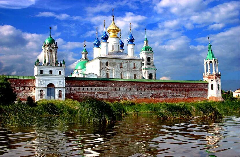 Спасо-Яковлевский монастырь в Ростове Великом. Россия. Ростов Великий фотоколлаж. Город душа россии