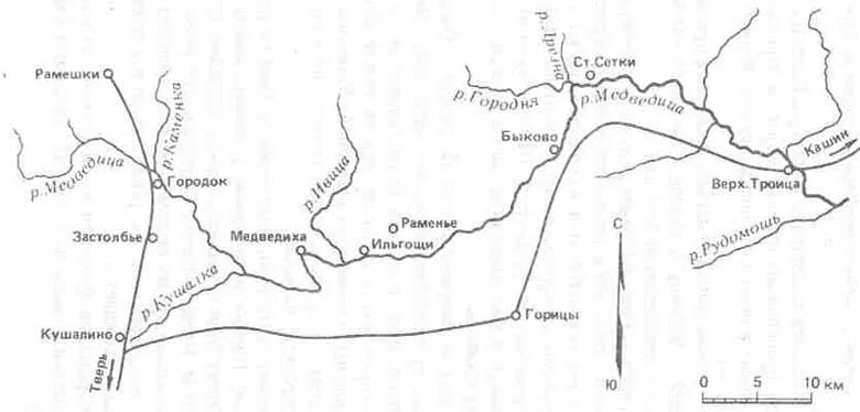 Карта глубин реки медведица Бассейн реки Волги С Ефимычем