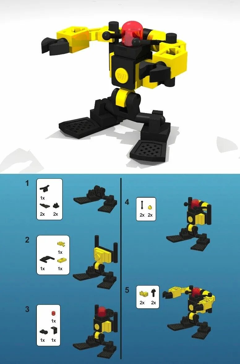 Робот из лего своими руками инструкция LEGO 40128 ROBOT Instructions Monthly Mini Model Build Lego, Mini, Instruction