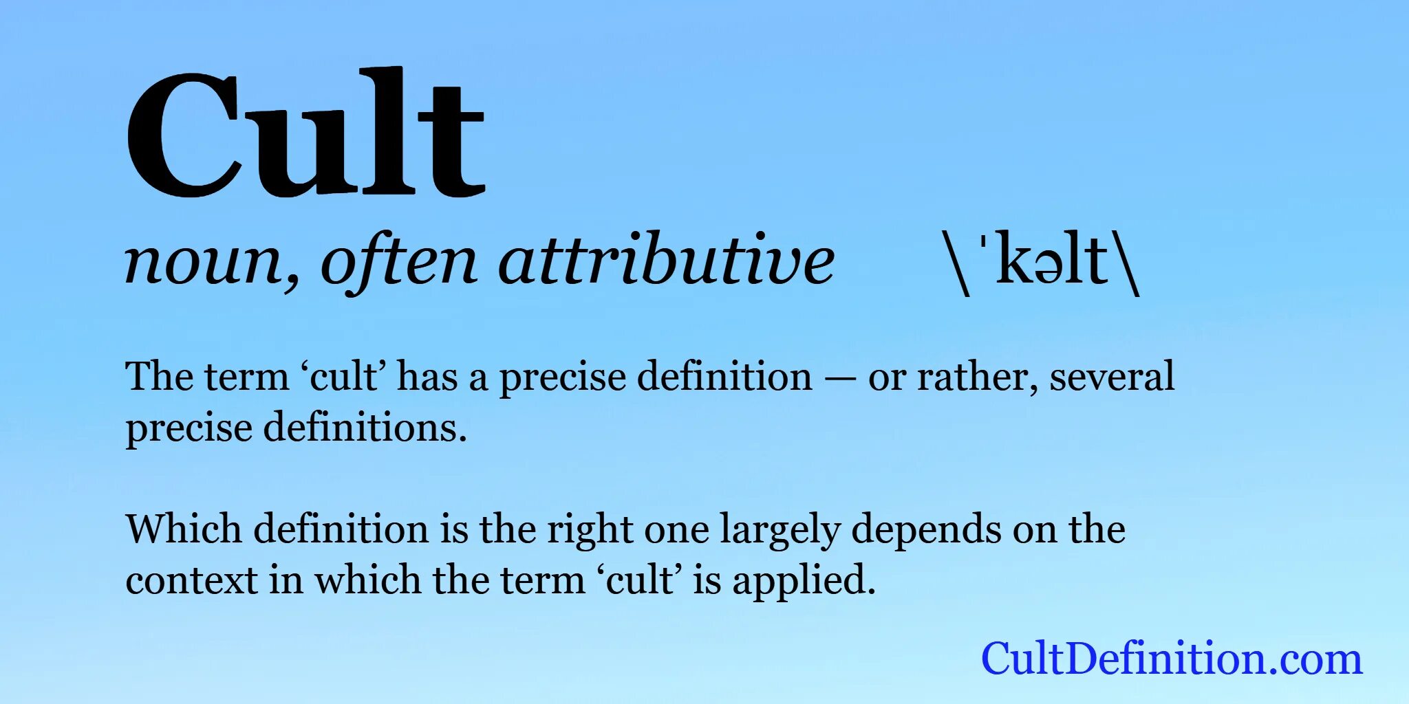 The Cult. Sensuous Definition & meaning.
