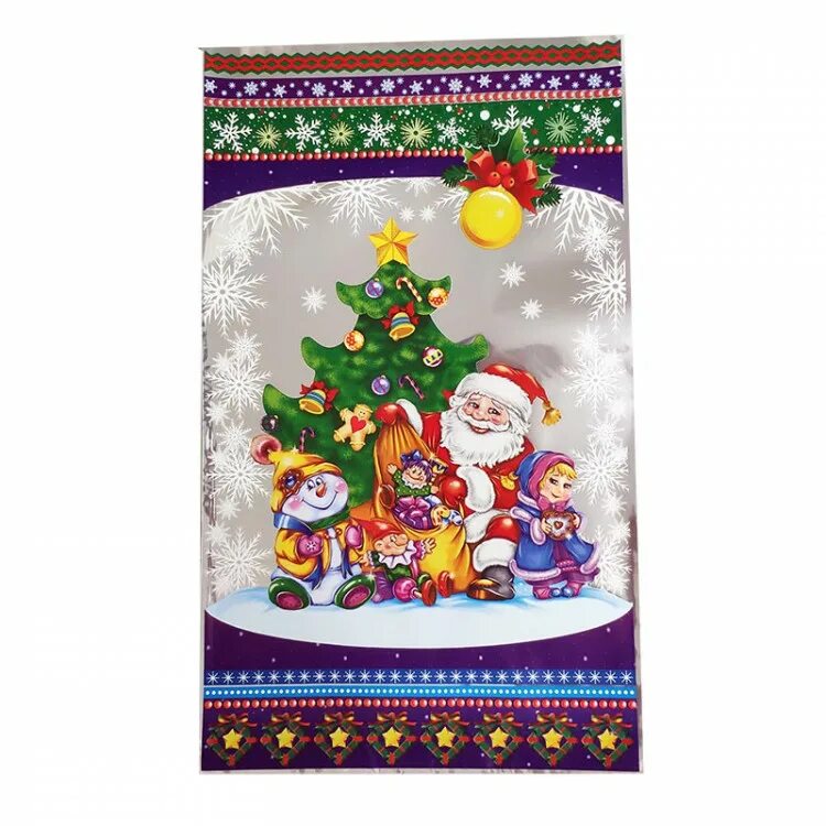 Пакет подарочный "новогодний". Пакет подарочный "новогодний". Новогодние пакеты. Пакет "зимушка", полиэтиленовый с петлевой ручкой, 28 х 35 см, 55 мкм. Подарочный пакет.