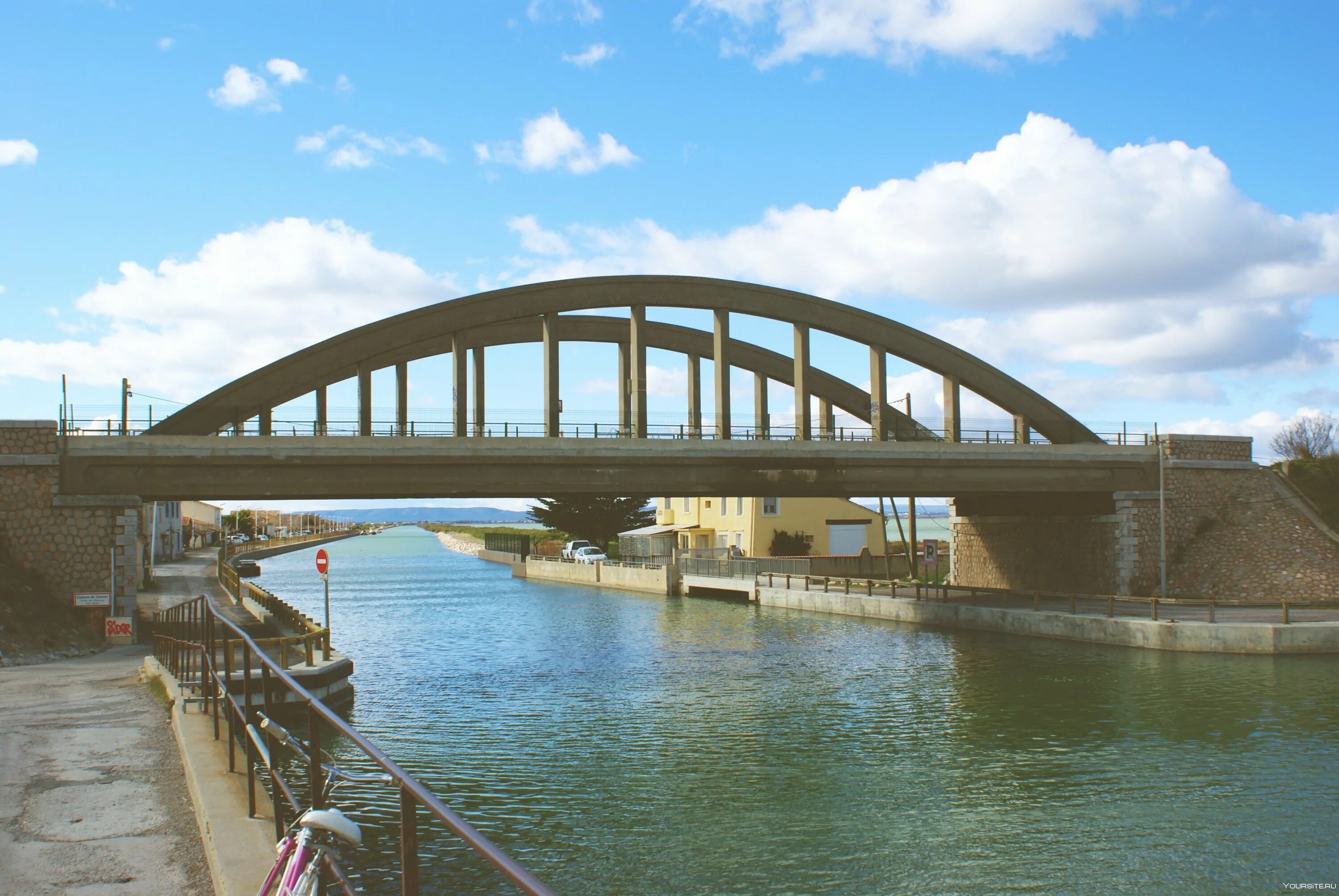 Мост какая система. Арочные ферменные мосты. Мост Reinig Bridge. Железобетонный арочный мост Висбаден. Ферманзундский мост.