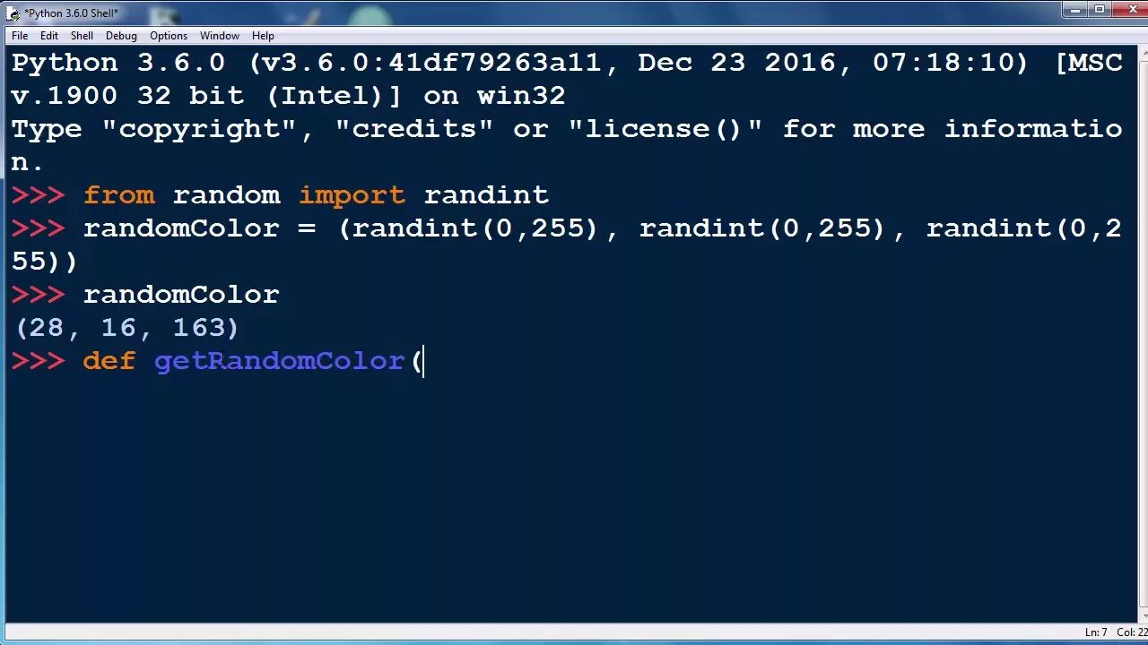 Generate python