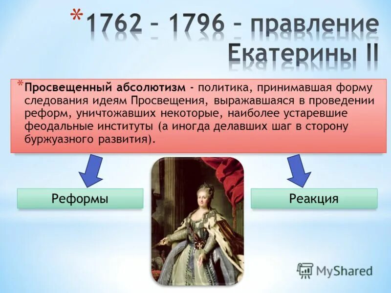 Идея просвещения абсолютизма. Правление Екатерины 2 (1762 - 1796). Просвещённый абсолютизм Екатерины 2 1762-1796. Таблица: правление Екатерины II (1762-1796).