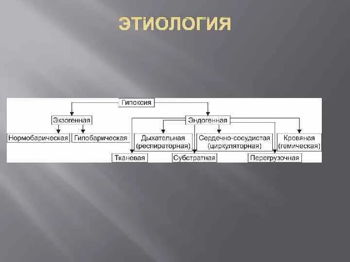 Экзогенный тип гипоксии. Гемическая гипоксия механизм развития. патогенез экзогенной гипоксии. нормобарическая гипоксия патогенез.