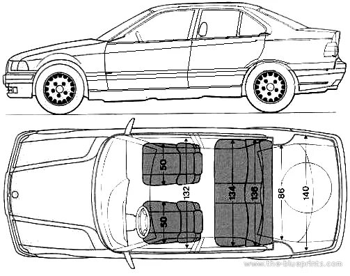 Размеры бмв е36. Габариты BMW e36 седан. BMW e36 Blueprint. Габариты БМВ е36 седан. BMW m5 e34 чертёж.