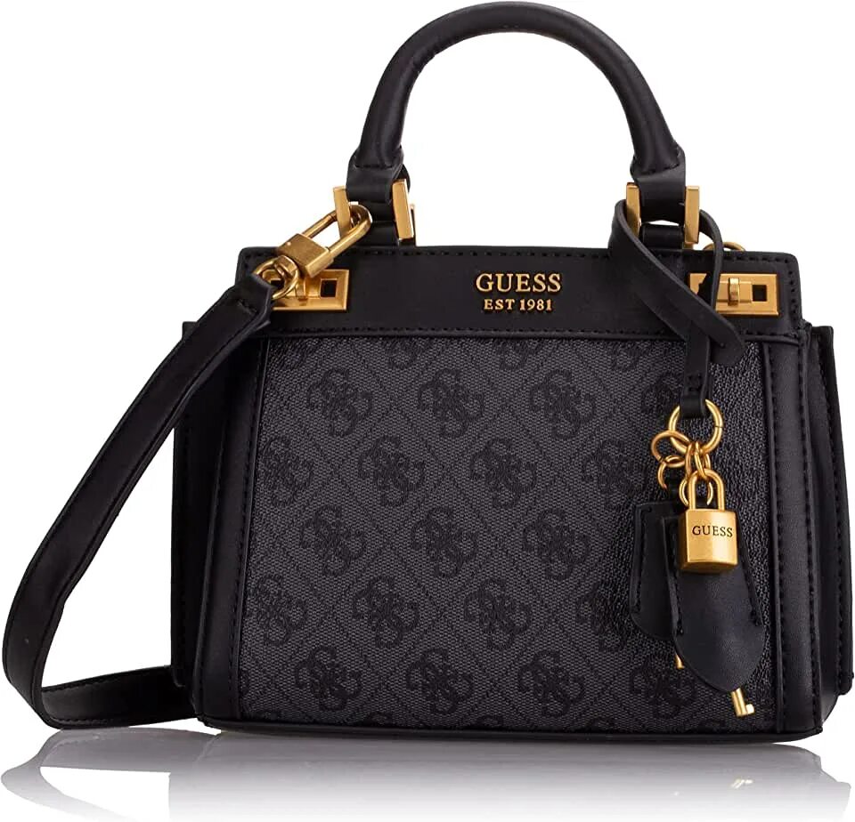 Гуес оригинал. Сумка guess Katey Mini. Сумка Katey Mini Satchel guess. Guess est 1981 сумка черная. Guess Katey Mini Satchel.