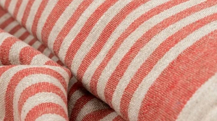 John Lewis & Partners Coastal Stripe Fabric, Red/Blue Red and blue, Fabric, Stri