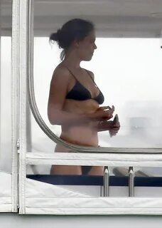 KATIE HOLMES in Bikini at a Yacht in Miami 12/28/2018. 