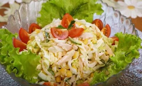 Вкусный салат с пекинской капустой праздничный