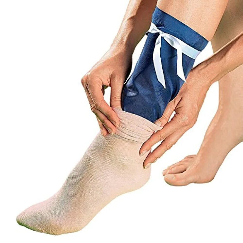 Приспособление для одевание чулок при варикозе. Relaxsan гольфы компрессионные. Как правильно надевать компрессионные чулки. Как одевать компрессионные носки. Памятка надевание компрессионного чулка.