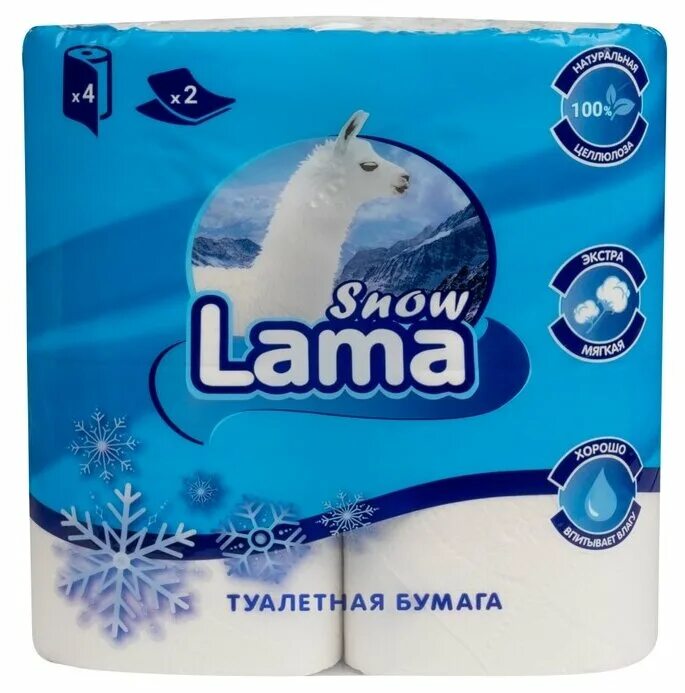 Бумага лама. Туалетная бумага белая Snow Lama 2сл, 4шт. Бумага туалетная Lama Snow Classic. Бумага туалетная "Snow Lama 2-сл. 12 Рул. Белая/ 4. Бумага туалетная 12 рулонов Snow Lama Classic.