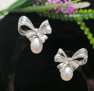 Серьги бантики