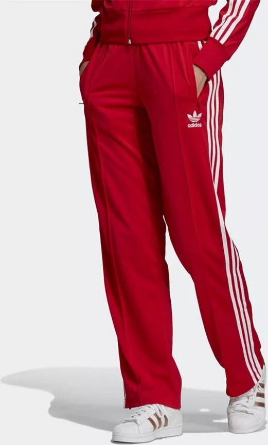 Брюки adidas Originals Firebird TP. Adidas Firebird TP брюки мужские. Красные штаны adidas. Красные спортивки адидас.