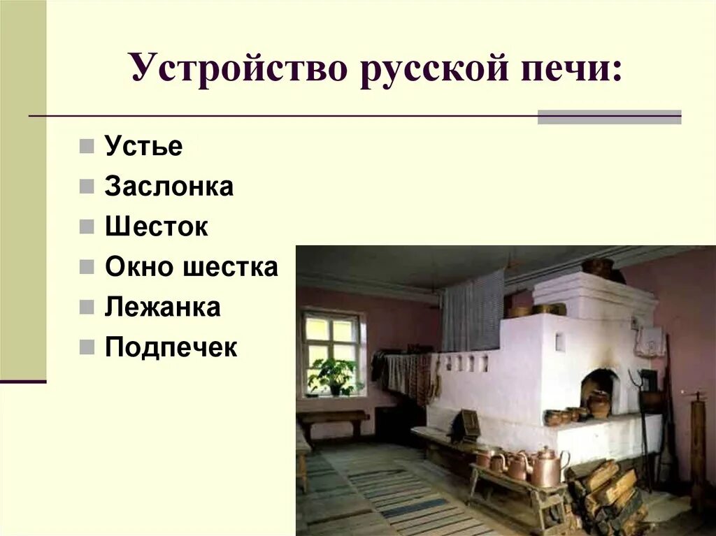 Устройство русской печи. Строение русской печи. Шесток печи. Детали русской печки. Род слова печь