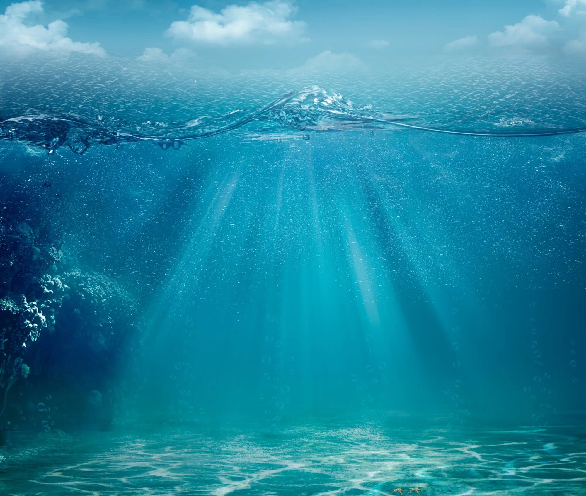 Верхние толщи воды. В толще воды. Под водой. Океан под водой. Океаны. Глубина.