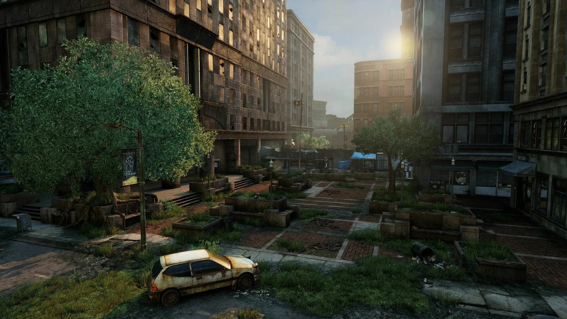 Town of us 3 3 2. The last of us локации. Заброшенный город the last of us 2. The last of us город заброшенный. The last of us 2 локации.