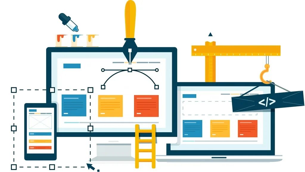Разработка веб приложений на c. Проектирование веб сайта. проектирование дизайна сайта. разработка графического дизайна приложения. разработка сайта иллюстрация.