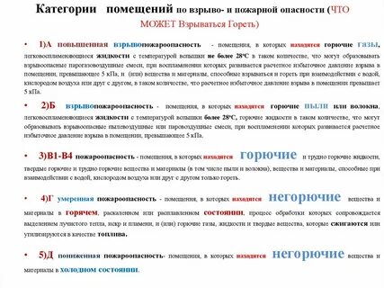 Требования к помещениям в1