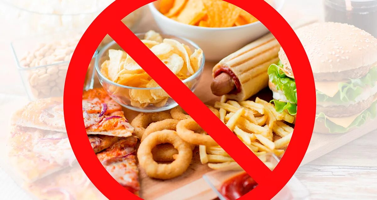 Вредные продукты. Запрет вредной еды. Исключить из рациона вредные продукты. Можно есть острую пищу