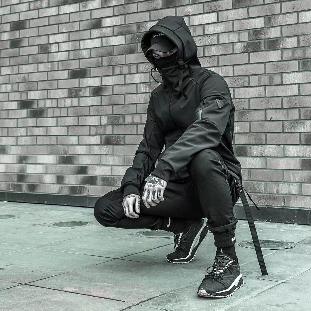 Современная одежда в стиле ниндзя. Ninja style. Techwear самурай. Стиль дарк урбан. Techwear samurai одежда.