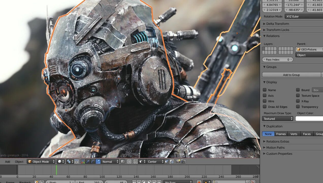 Рендеринг в blender