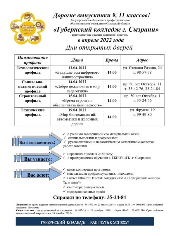 Пенсионный сызрань телефон. Губернский колледж Сызрань Степана Разина. Педагогический колледж Сызрань. Колледжи Сызрани Губернский колледж 41. Губернский колледж Сызрань адрес.