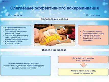 Рекомендации по грудному вскармливанию ребенка