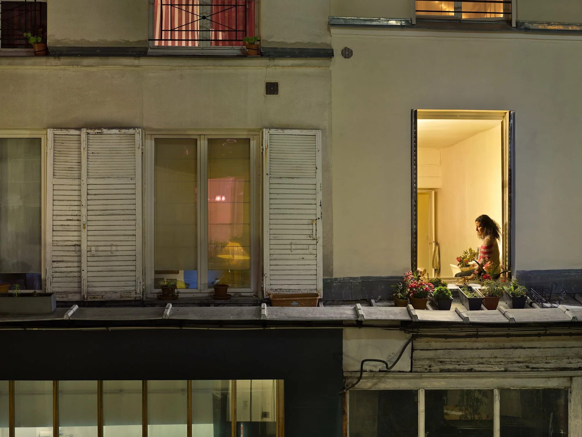 Подглядывание комната. Гейл Халабан. Париж напротив. Гейл Алберт-Халабан, «из моего окна». Фотограф Gail Albert Halaban. Окна напротив.